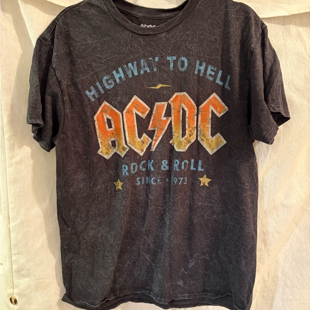 AC/DC Charcoal Gray Band Tee